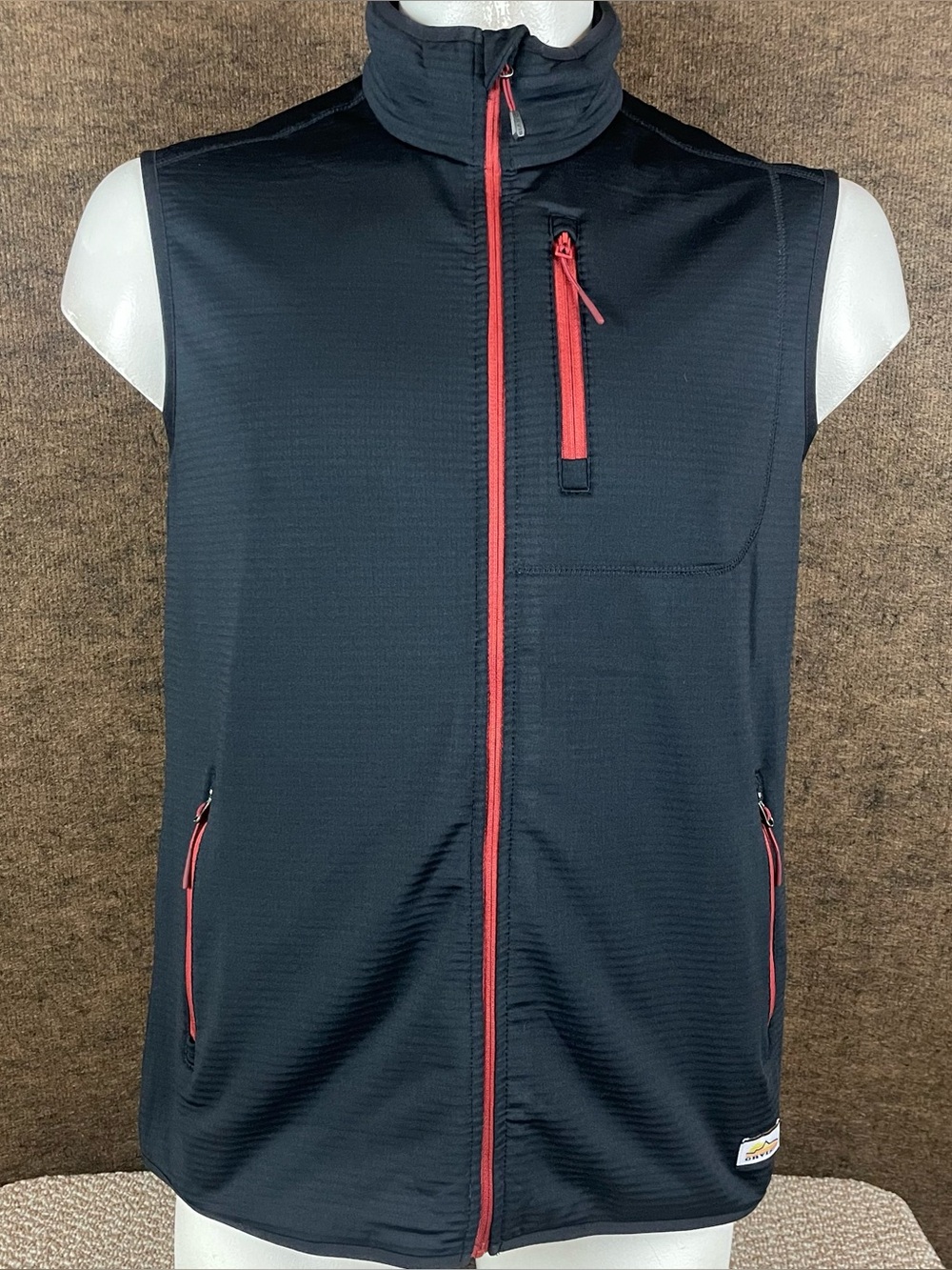 Orvis Horseshoe Hills Vest Mens M Black Fleece Full Zip Outdoor Performance 51